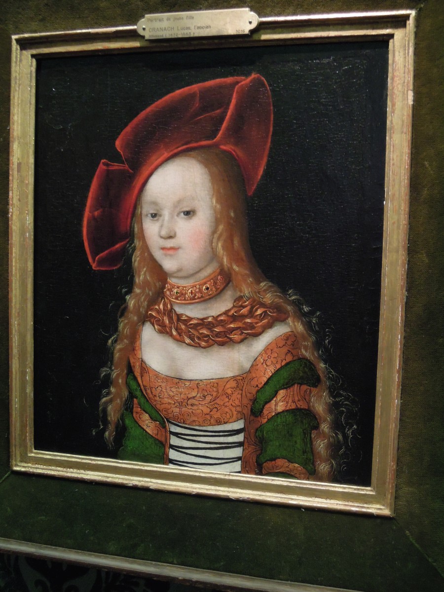 La Dame : Lucas Cranach - Portrait de jeune fille